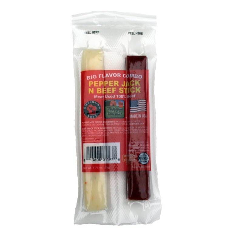 pepper jack and beef snack sticks