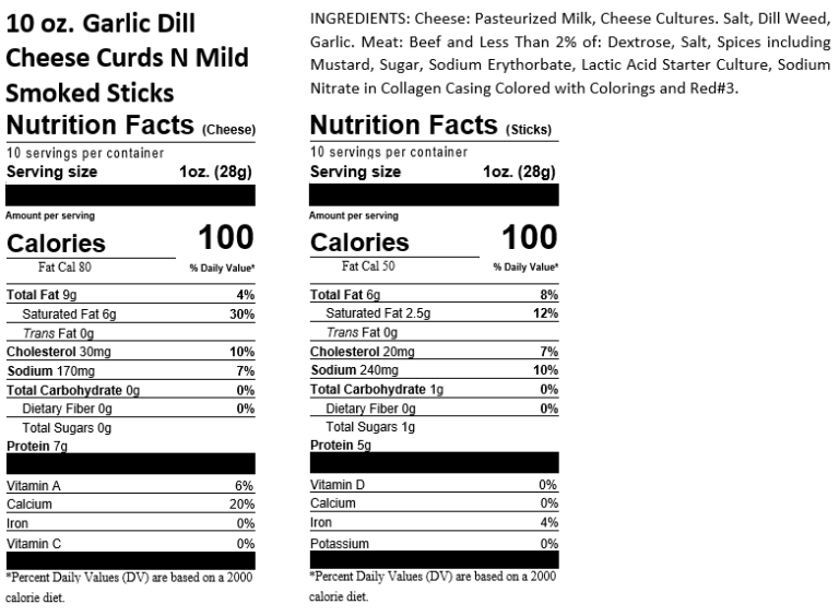 Garlic Dill Cheese Curds & Beef Sticks – 2 Pack Gallery Image
