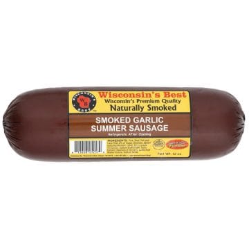 Smoked Garlic Summer Sausage, 12 oz Featured Image