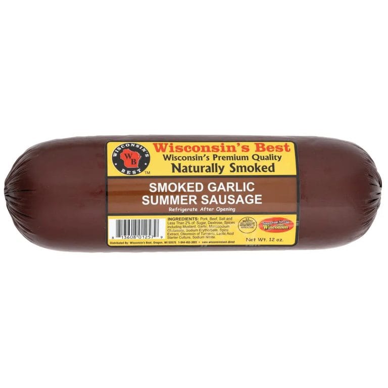 Smoked Garlic Summer Sausage, 12 oz