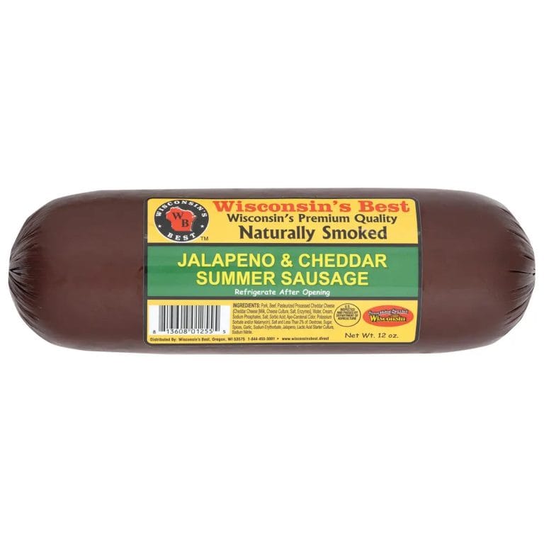 Jalapeno & Cheddar Smoked Summer Sausage, 12 oz.