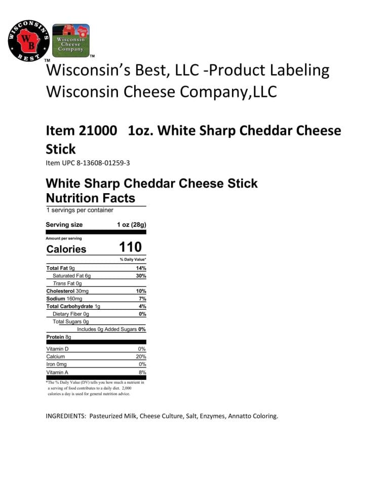 Sharp Cheddar Cheese Snack Sticks, 24 Count Gallery Image