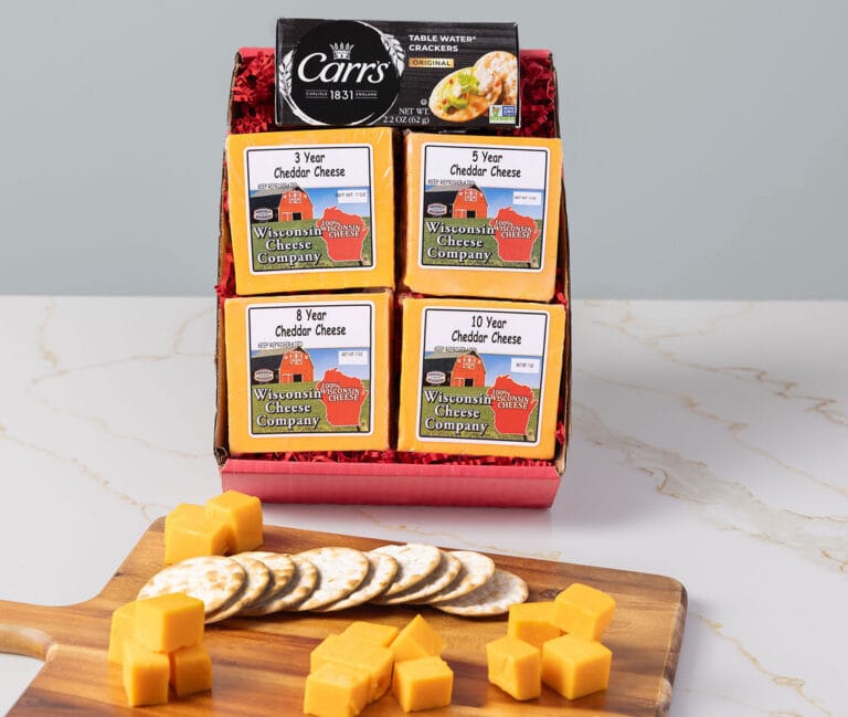 Classic Elite Aged Cheddar Cheese & Cracker Gift Box