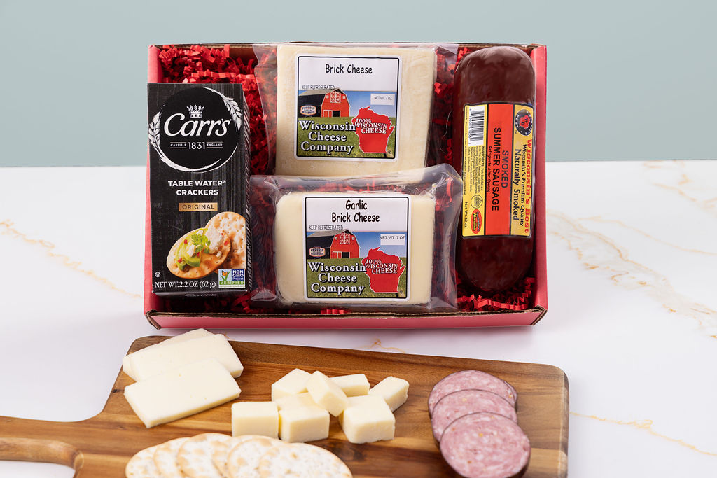 Deluxe Brick Cheese and Sausage Gift Box