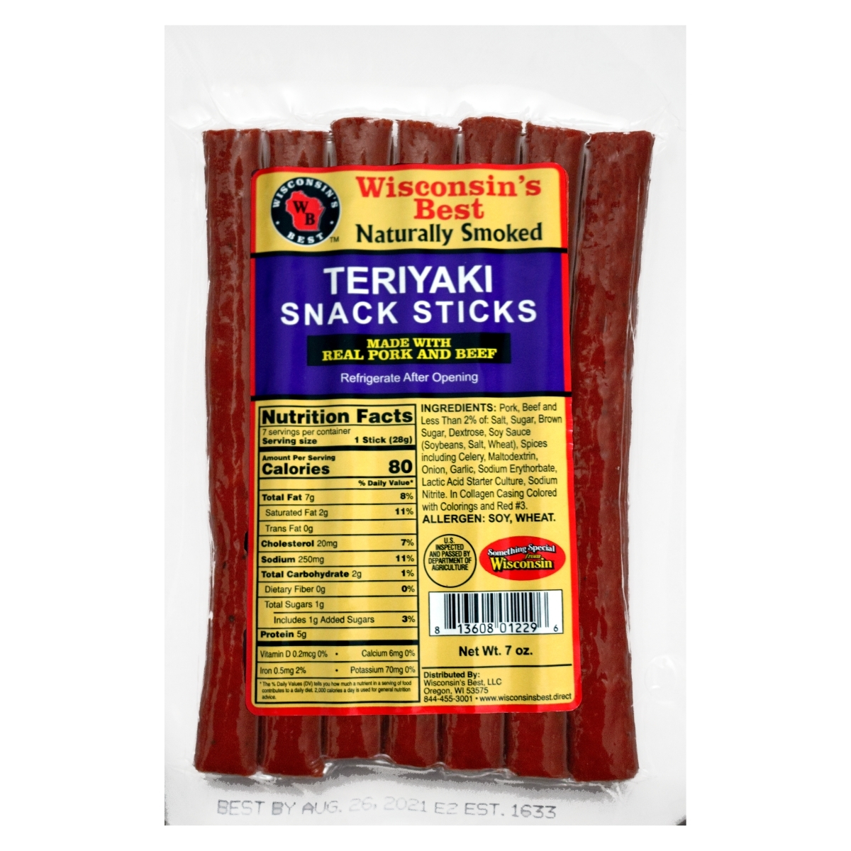 7oz Teriyaki Snack Sticks