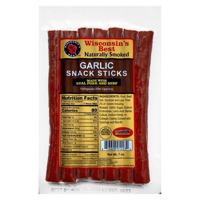 Garlic Sausage Sticks – 7 ounces | Gluten Free