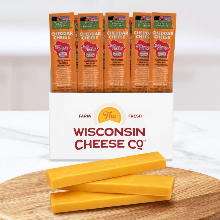 Wisconsin cheddar cheese sticks shelf stable