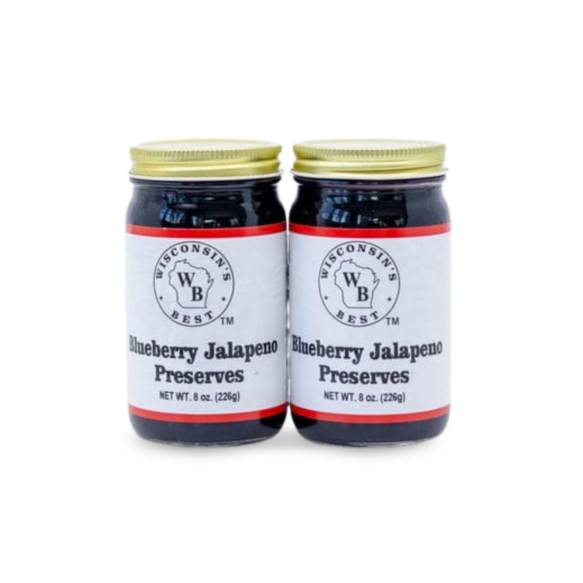 Blueberry "Jalapeno" Preserves 8 oz. (2 Pack)