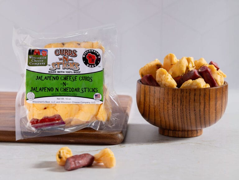 Jalapeno n Cheddar Cheese Curds & Beef Sticks – 2 Pack