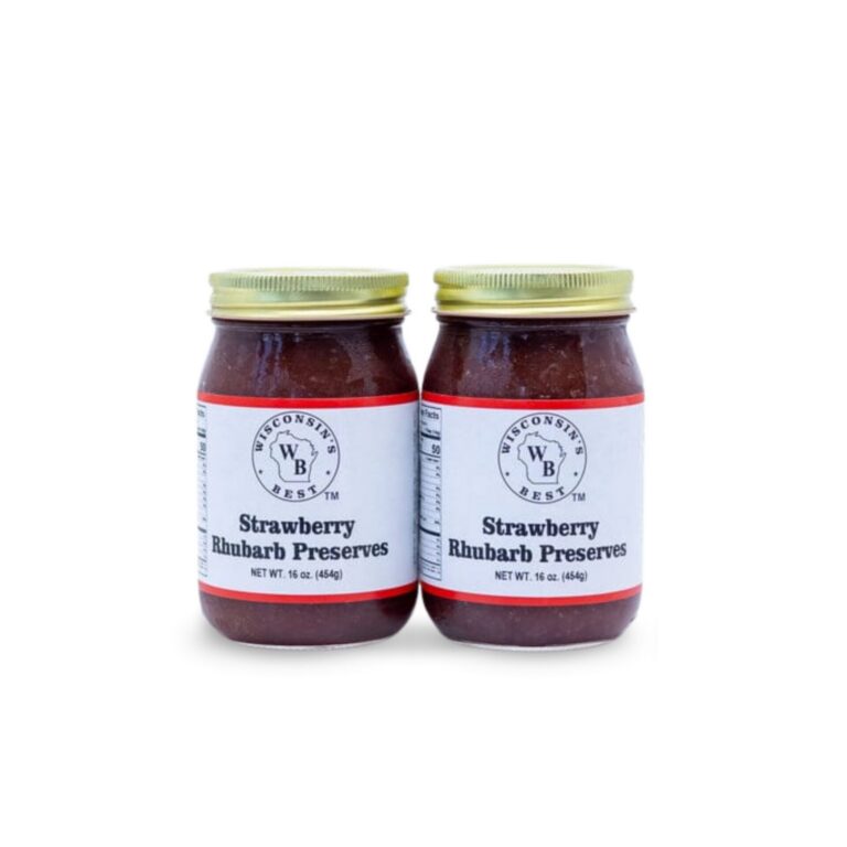 Strawberry Rhubarb Preserves 16 oz. (2 Pack)