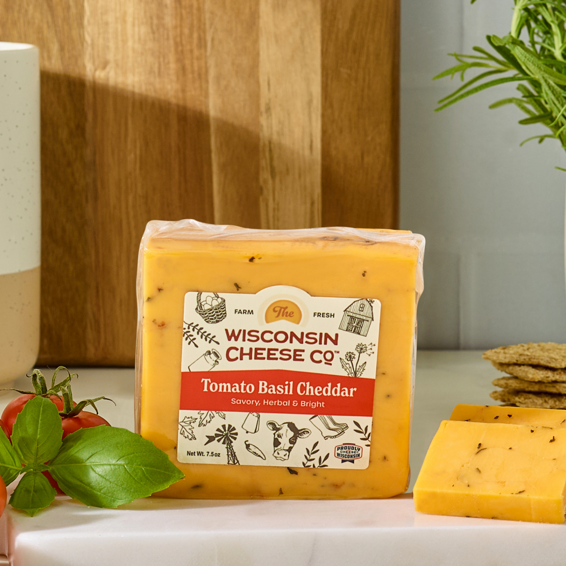 Tomato Basil Cheddar