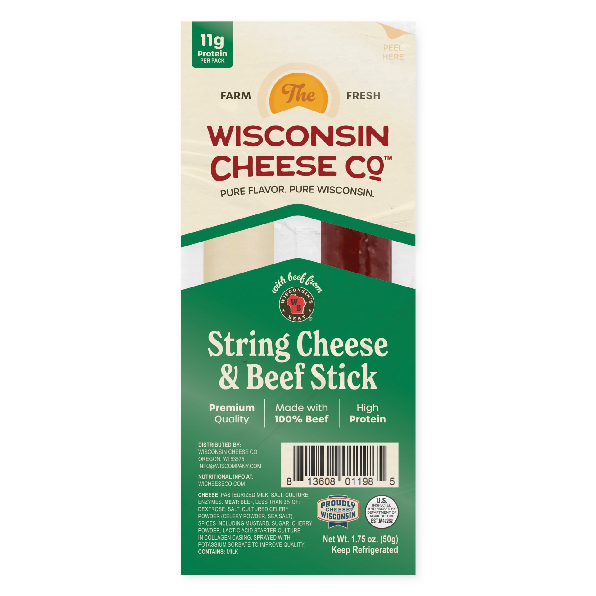 string cheese and beef sticks