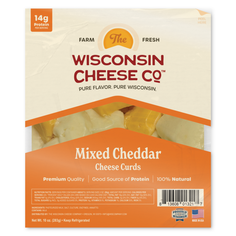 mixed cheddar cheese curds