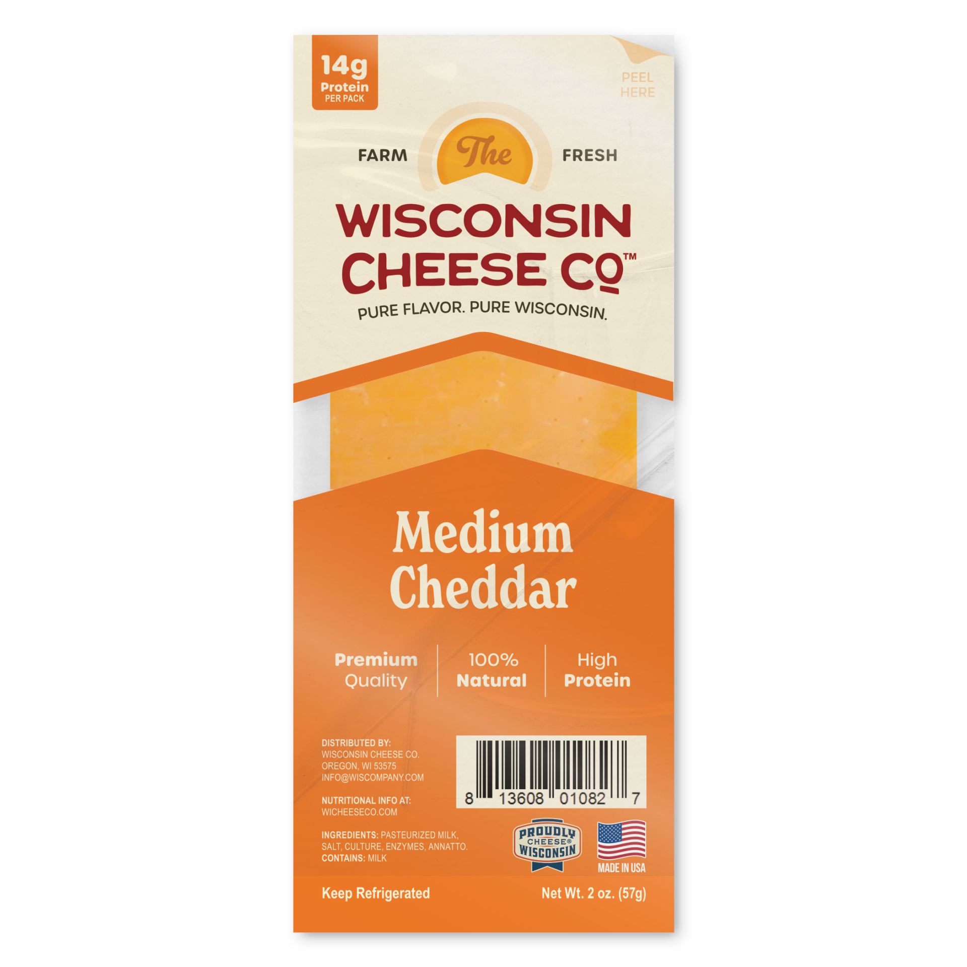 Medium Cheddar cheese
