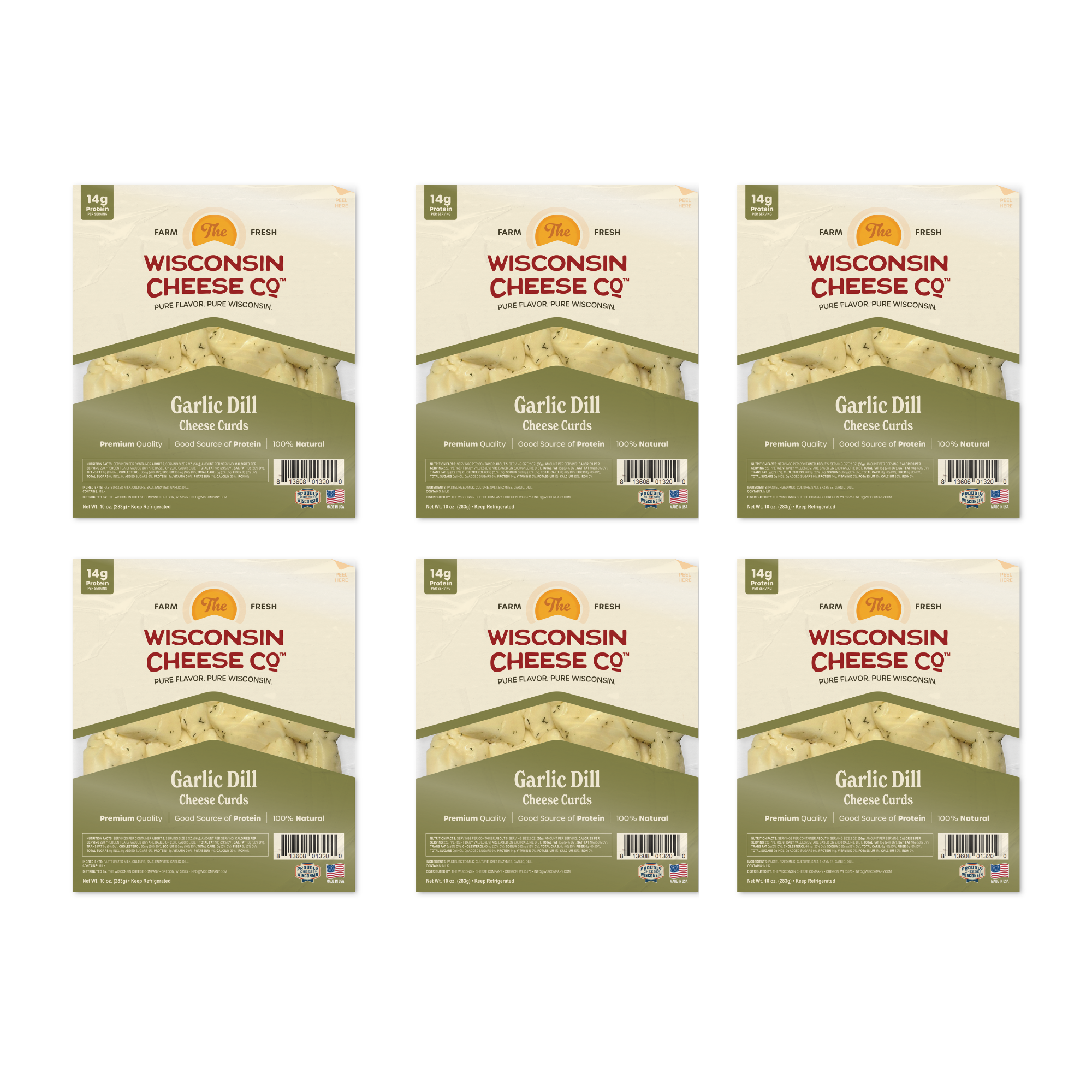 Dill Garlic Cheese Curds 6-Pack