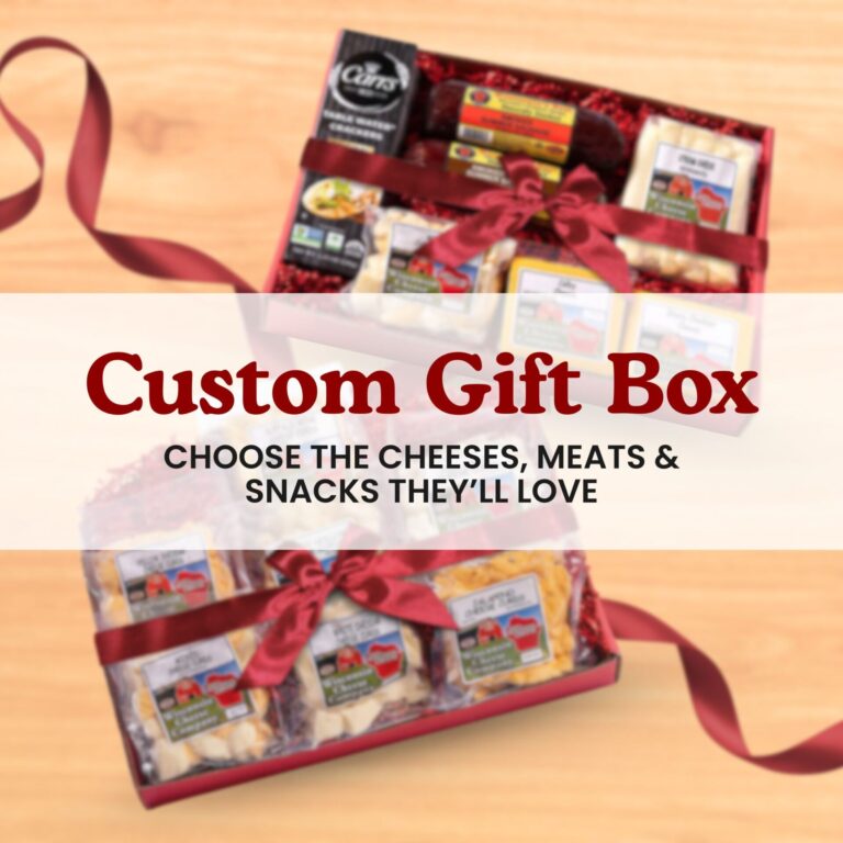 custom cheese and meat gift box