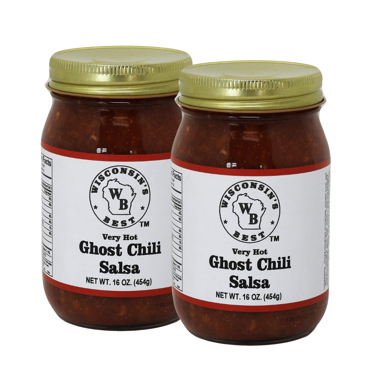 2 Pack 16oz. Very Hot Ghost Chili Salsa