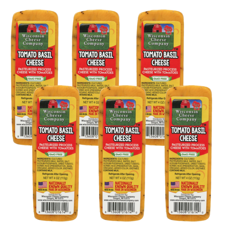 Tomato Basil Cheddar Cheese Shelf Stable